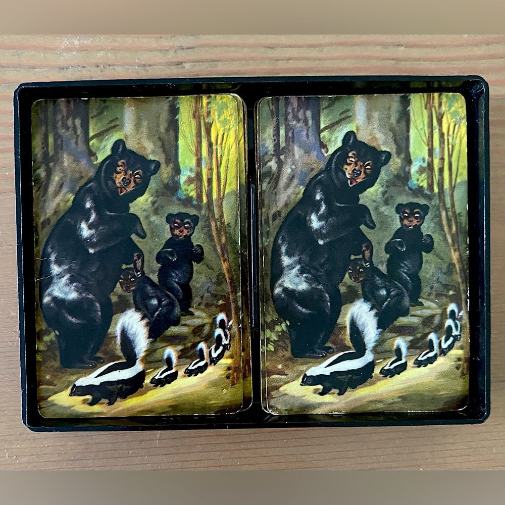 Vintage kitsch playing cards